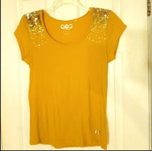 GUESS Sunflower Sequin Tee